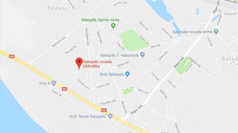 Salaspils novada bibliotēka google maps